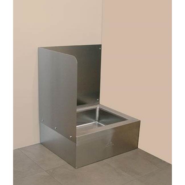 Advance Tabco Left side & back wall splash for 9-OP-44 mop sink (field installed by others)
