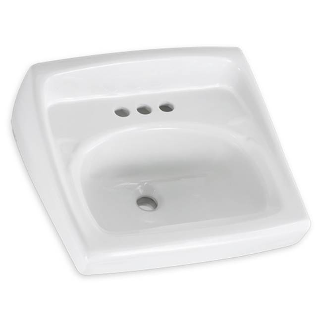 American Standard Lucerne Wall-Hung Sink With 4-Inch Centerset and Extra Left-Hand Hole