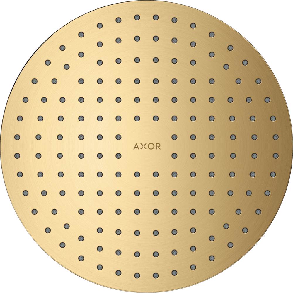 Axor ShowerSolutions Showerhead 250 2-Jet, 2.5 GPM in Brushed Gold Optic