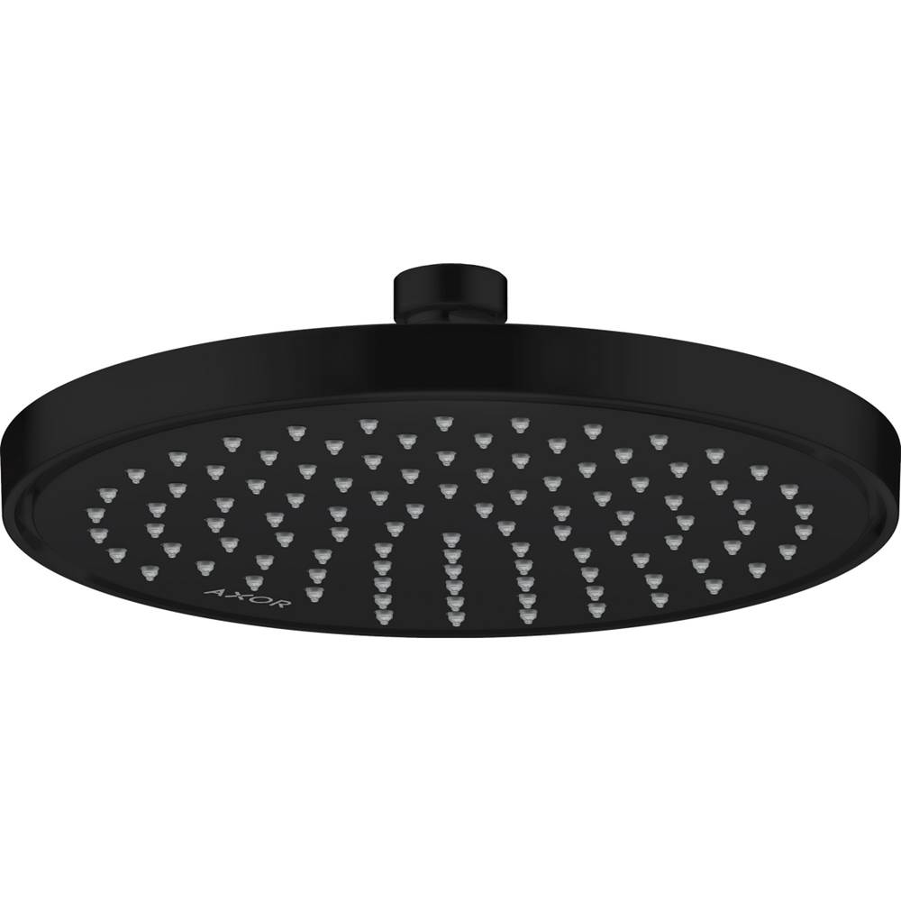 Axor Conscious Showers Showerhead 220 1-Jet, 2.5 GPM in Matte Black
