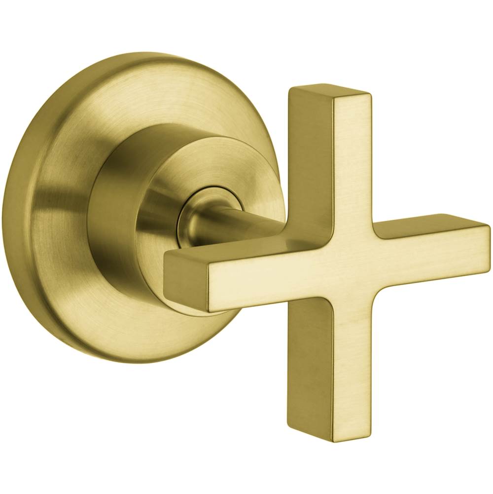 Axor Citterio Volume Control Trim with Cross Handle in Brushed Gold Optic