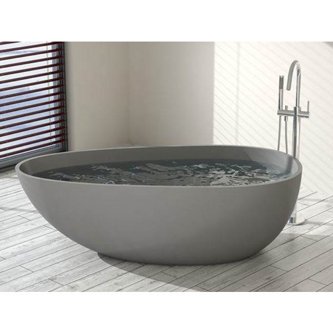 Badeloft Matte Grey - BW-01-XL Freestanding Bath 72.8 x 32.7 x 22