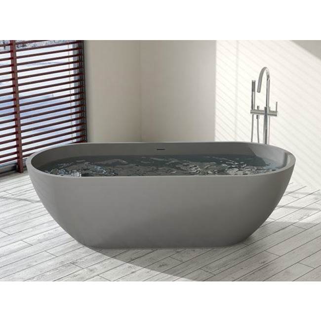 Badeloft Matte Grey - BW-02-XL Freestanding Bath 70.9 x 31.5 x 21.3