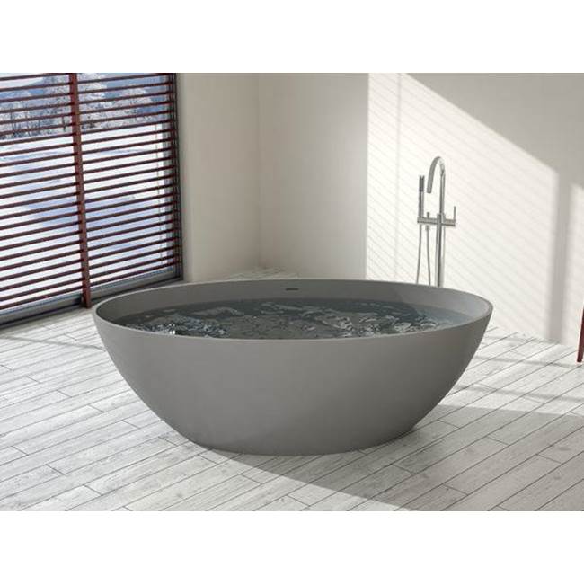 Badeloft Matte Grey - BW-05-L Freestanding Bath 62.9 x 31.5 x 22.4 