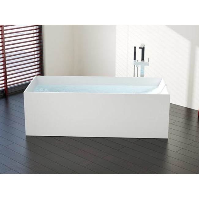 Badeloft Gloss White - BW-06-L Freestanding Bath 61.4 x 26.4 x 22.8