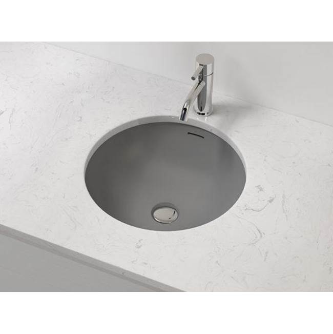 Badeloft Matte Grey - UB-03 Undermount Sink 20.7 x 16.9 x 6.4 in