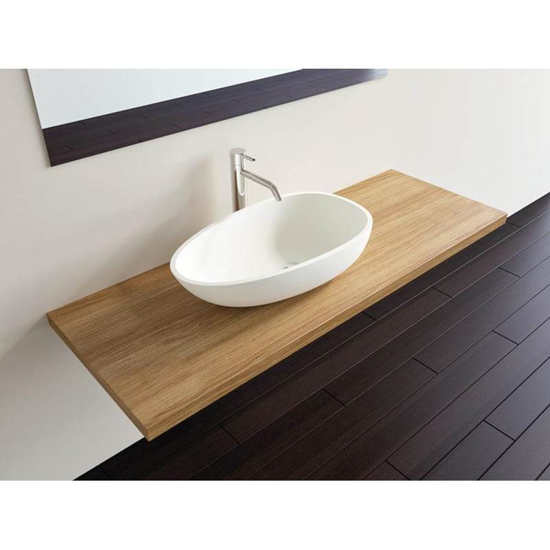 Badeloft Gloss White - WB-01-G Countertop Sink 24.4 x 13.7 x 6.2 in