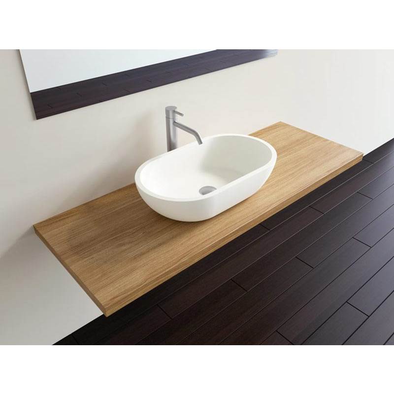 Badeloft Gloss White - WB-02-G Countertop Sink 22 x 12.5 x 5.9 in