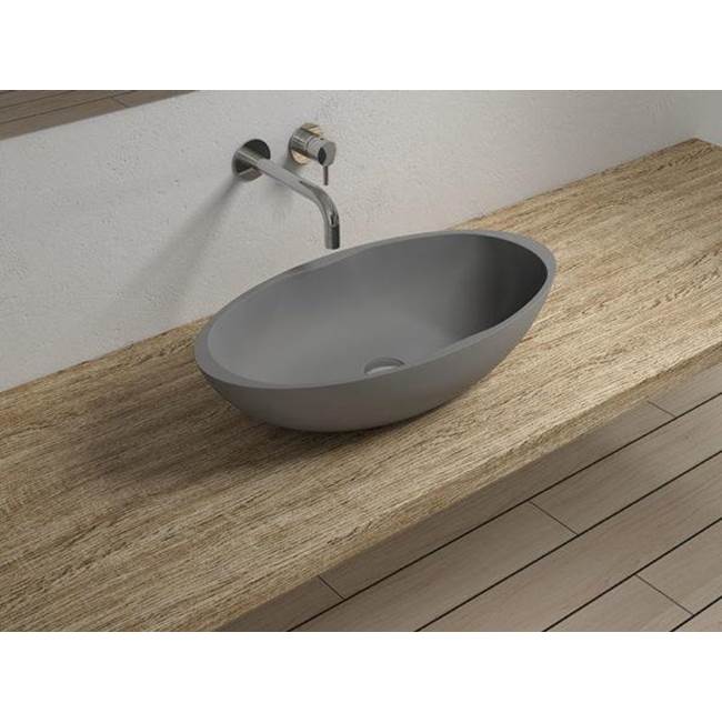 Badeloft Matte Gray - WB-04-GRY-M Countertop Sink 25.5 x 13.7 x 5.9 in