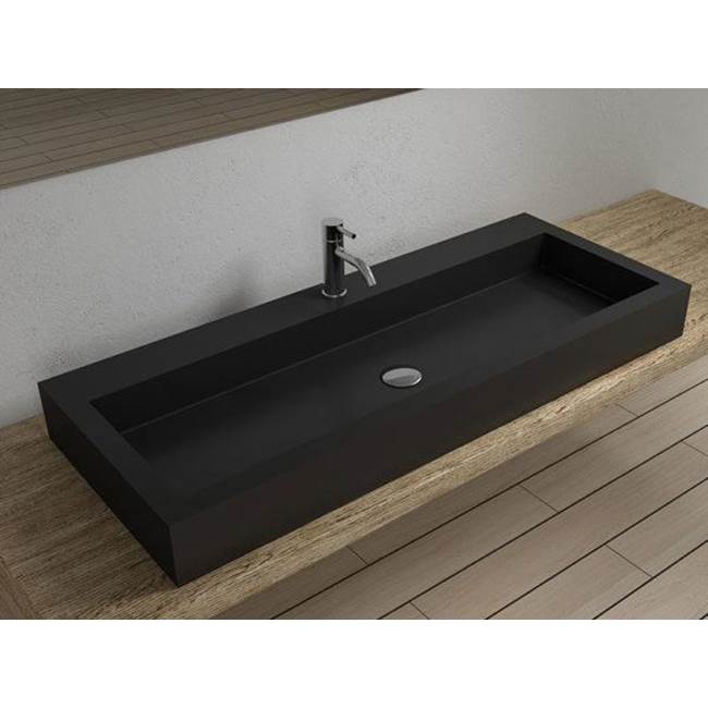 Badeloft Matte Black - WB-05-XXL-BLK-G Countertop Sink 47.2 x 18.9 x 4.7 in