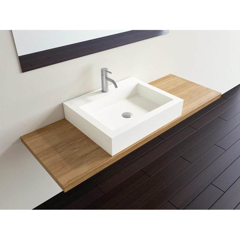 Badeloft Gloss White - WB-05-M-G Countertop Sink 23.6 x 18.8 x 4.7 in