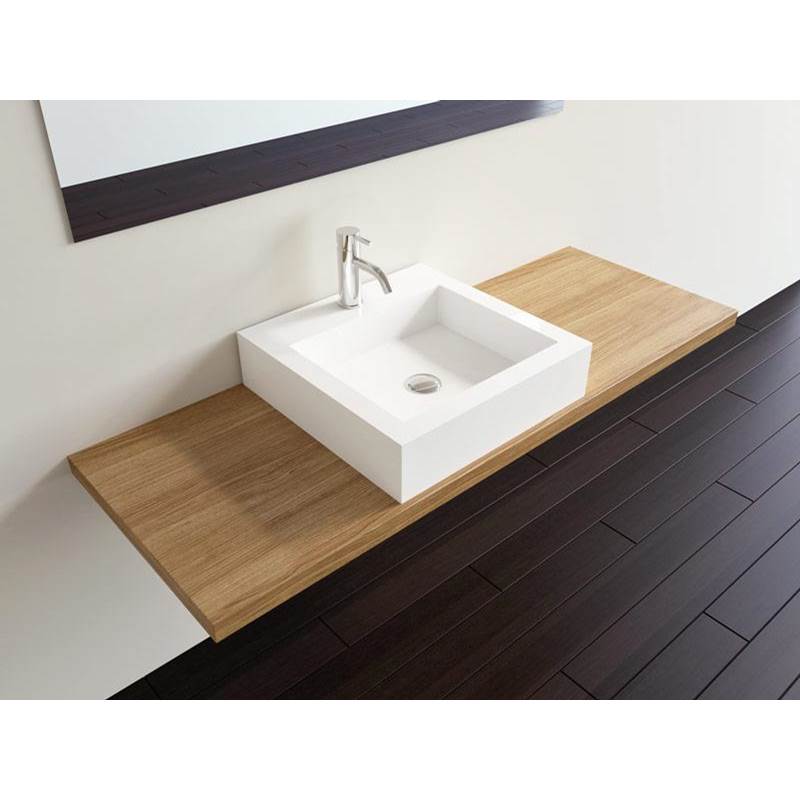Badeloft Gloss White - WB-05-S-G Countertop Sink 18.8 x 18.8 x 4.7 in