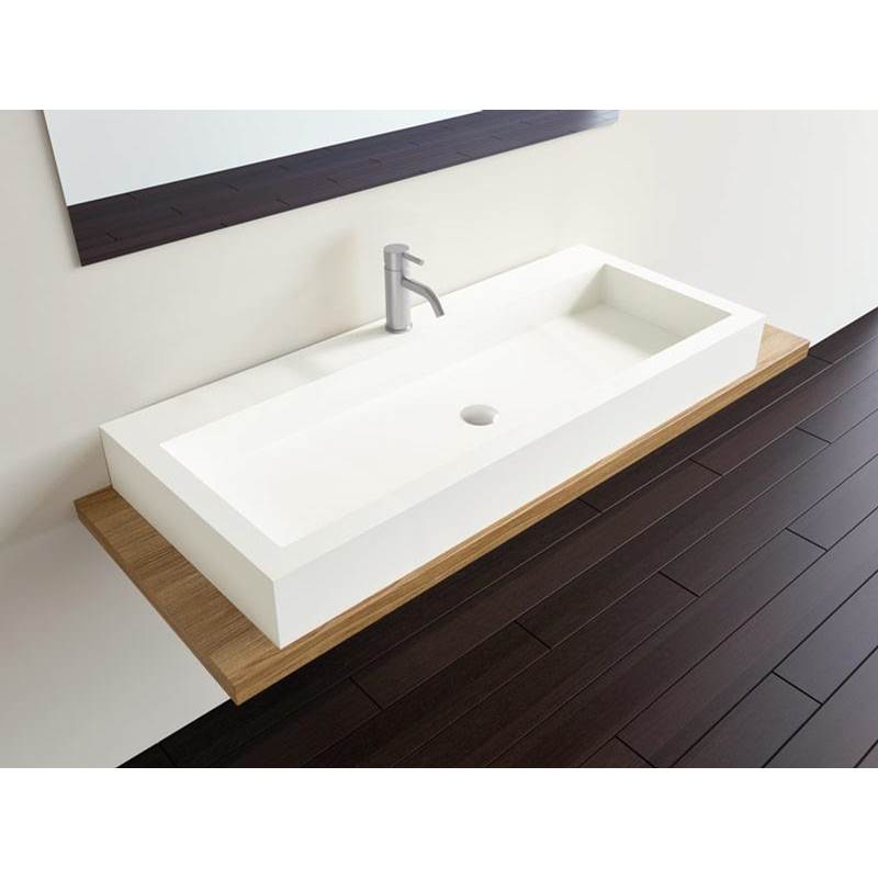 Badeloft Gloss White - WB-05-XXL-G Countertop Sink 47.2 x 18.9 x 4.7 in