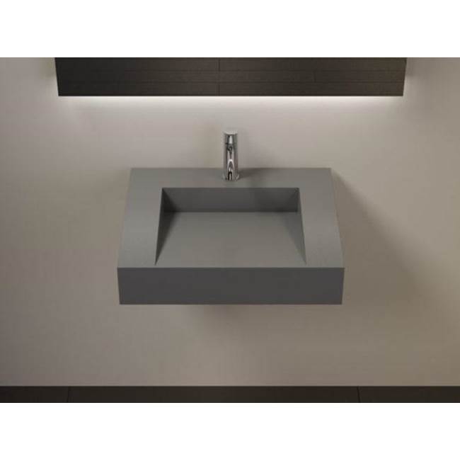 Badeloft Matte Gray - WT-04-E Wall Mounted Sink 23.6 x 19.6 x 4.10