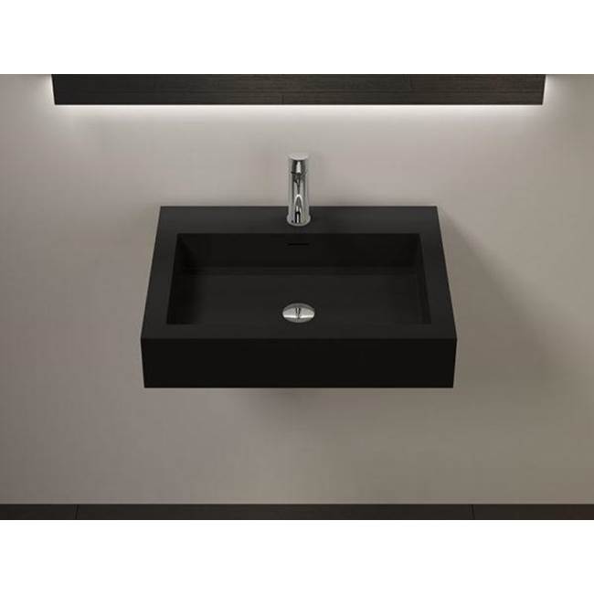 Badeloft Matte Black - WT-06-M-BLK Mounted Sink 23.6 x 18.8 x 4.7 in