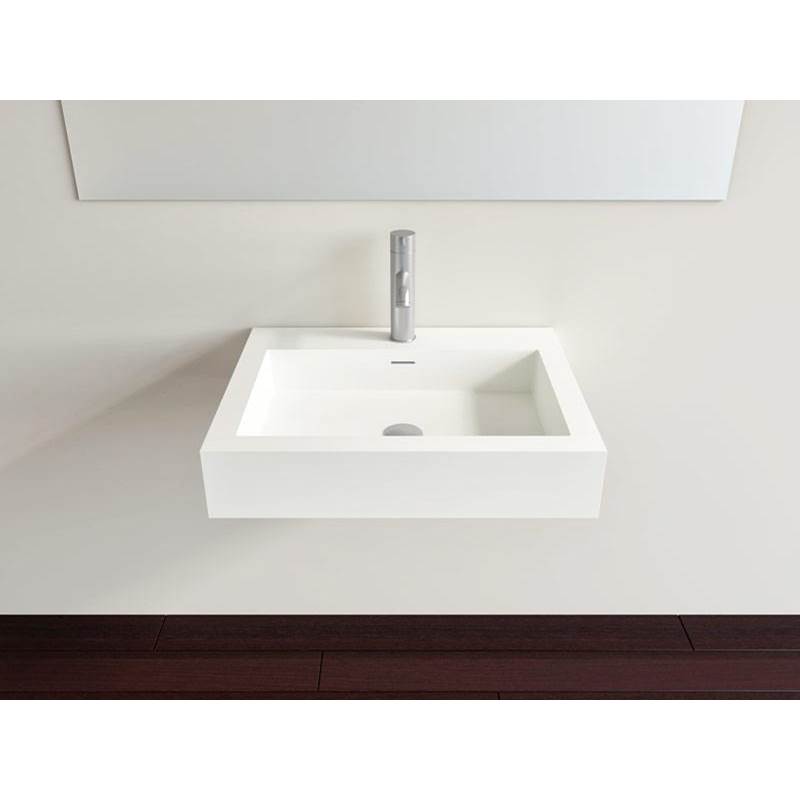 Badeloft Matte White - WT-06-M Mounted Sink 23.6 x 18.8 x 4.7 in