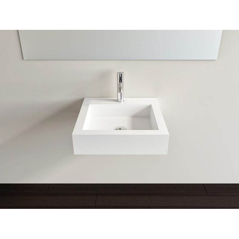 Badeloft Gloss White - WT-06-S Wall Mounted Sink 18.8 x 18.8 x 4.7 in