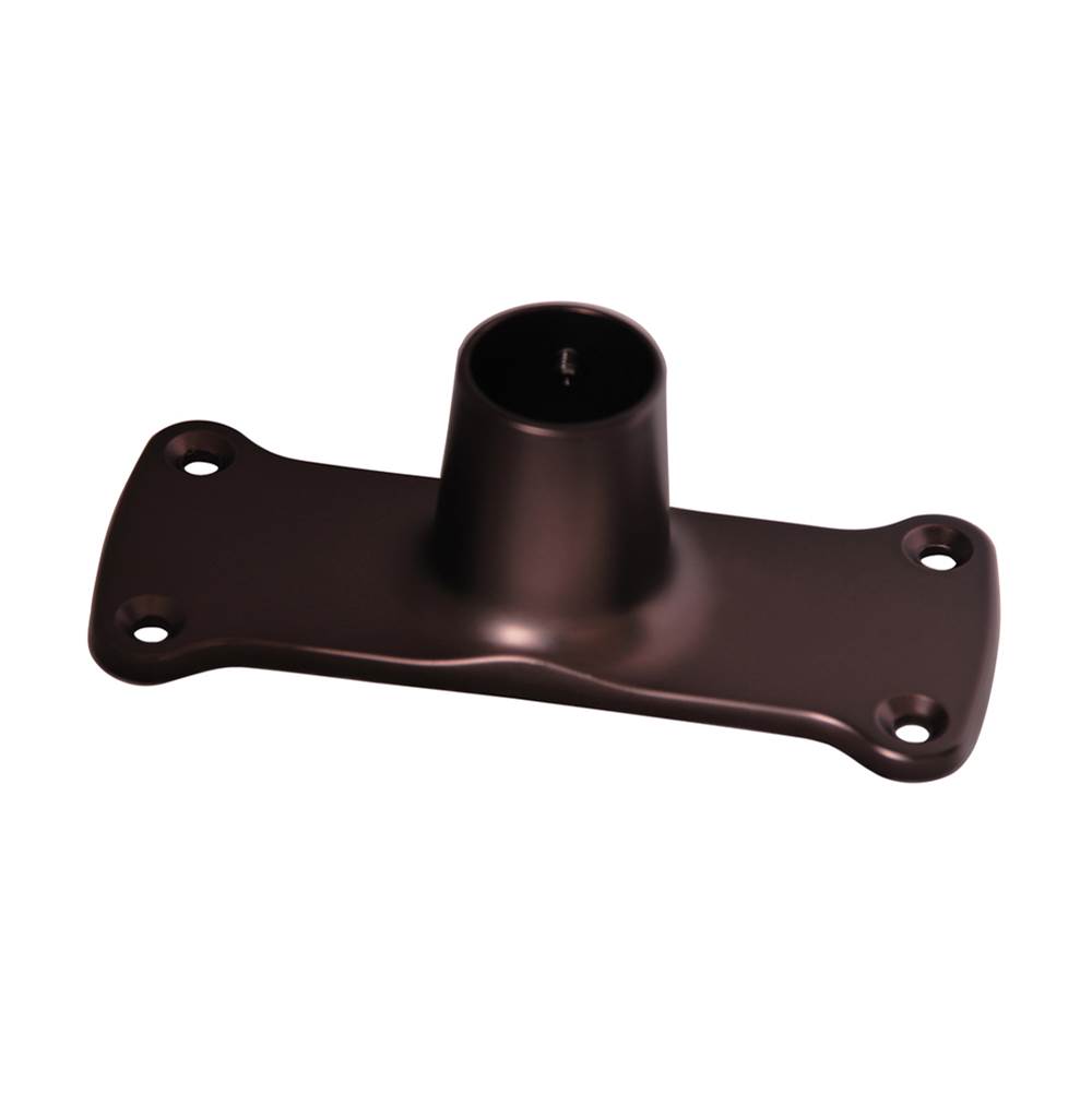 Barclay Jumbo Rect Die Cast Flanges, Pair, Oil Rubbed Bronze
