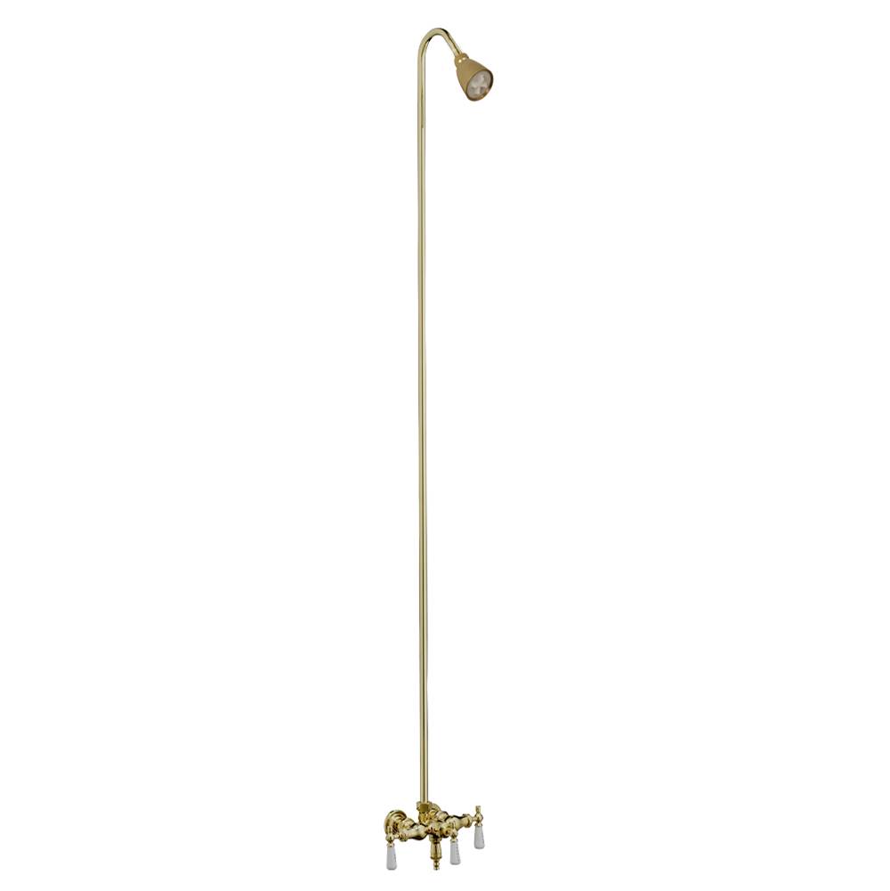 Barclay Diverter Faucet, Old Style Spigot, Polished Brass