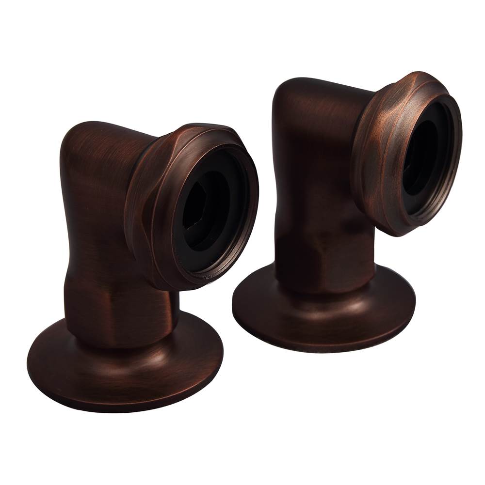 Barclay Elbows for Deck Mounting, 2''Pair, Oil Rubbed Bronze