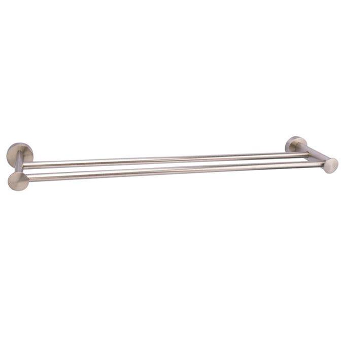 Barclay Plumer Double Towel Bar, 18'',Brushed Nickel
