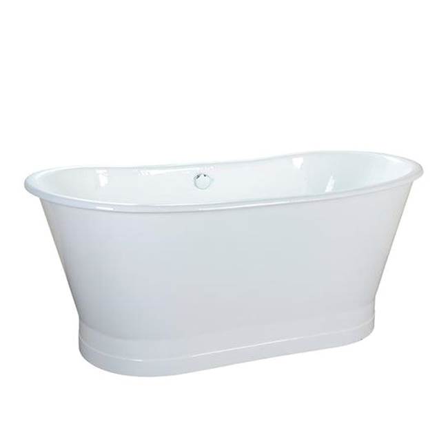 Barclay Wakely Cast Iron Tub w/Base32'' Wide, w/o Holes,OF,WH