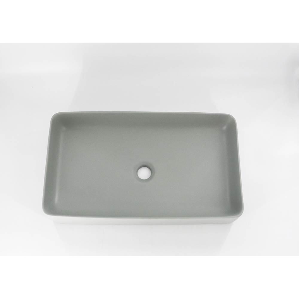 Chariot Oasis Adelaide Vessel Bathroom Sink in Light Grey