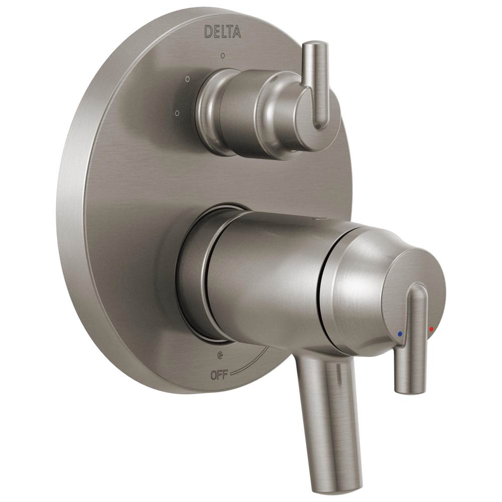 Delta Faucet Trinsic® Contemporary Two Handle TempAssure® 17T Series Valve Trim with 3-Setting Integrated Diverter