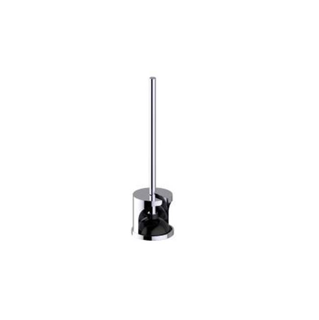 Kartners Free Standing - Decorated Round Plunger-Polished Chrome