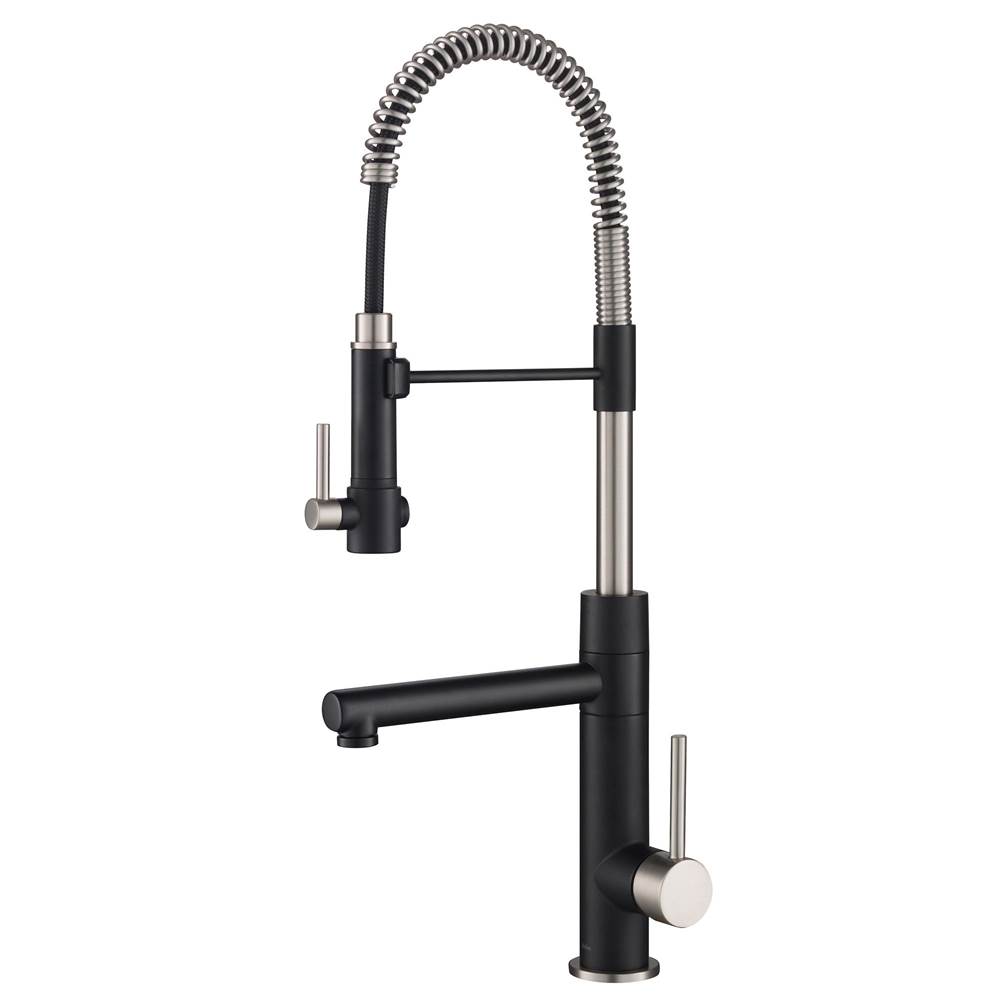 Kraus Artec Pro Spot Free Finish 2-Function Commercial Style Pre-Rinse Kitchen Faucet with Pull-Down Spring Spout and Pot Filler
