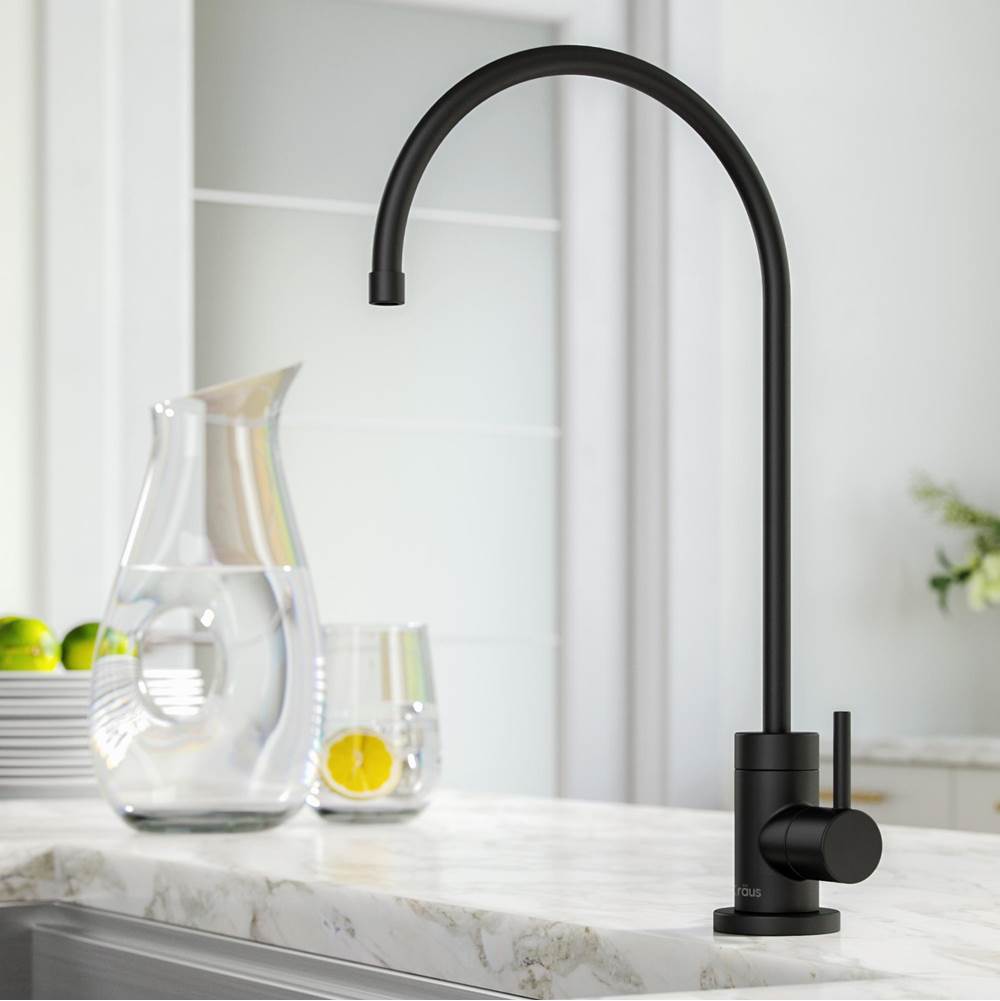 Kraus Purita 100 percent Lead-Free Kitchen Water Filter Faucet in Matte Black
