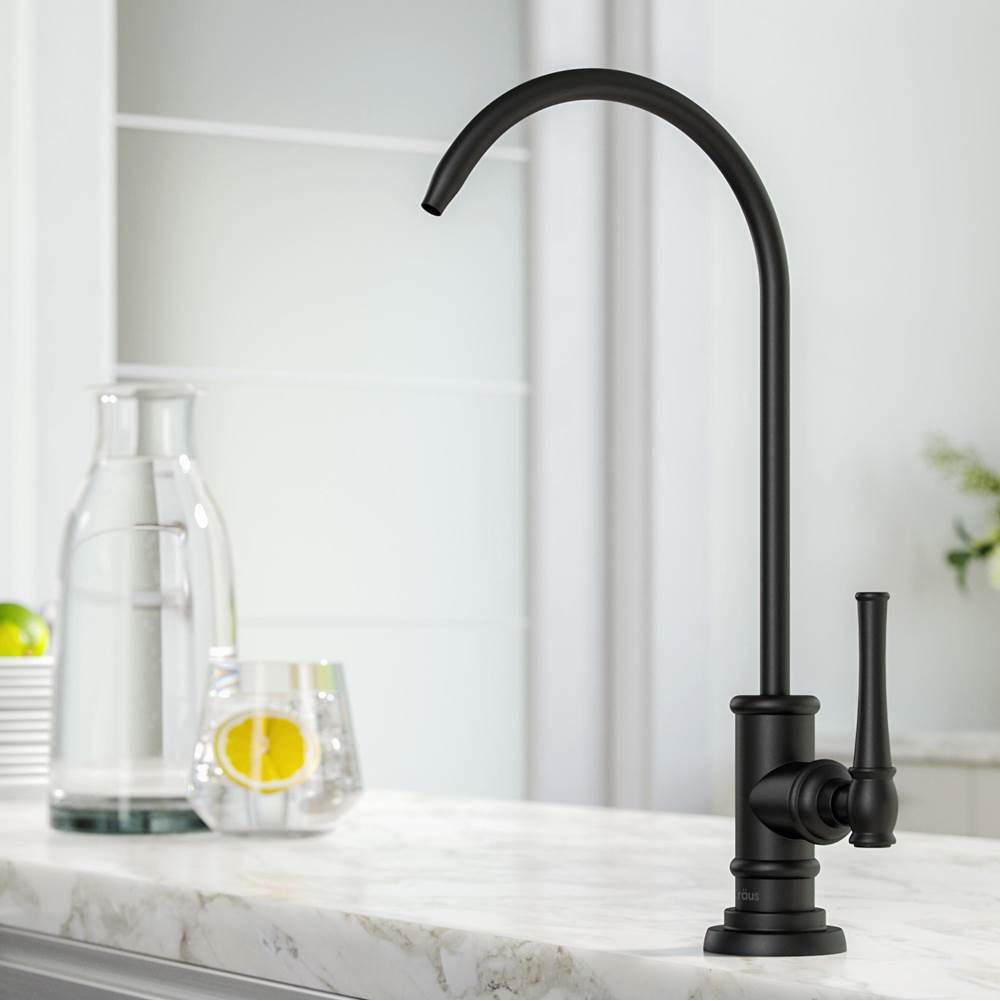 Kraus Allyn 100 percent Lead-Free Kitchen Water Filter Faucet in Matte Black