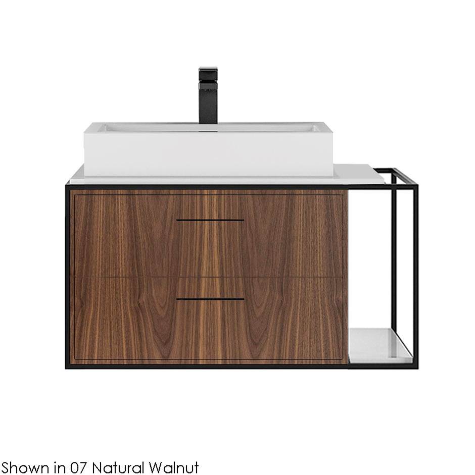 Lacava Solid surface countertop for wall-mount under-counter vanity LIN-VS-30L.