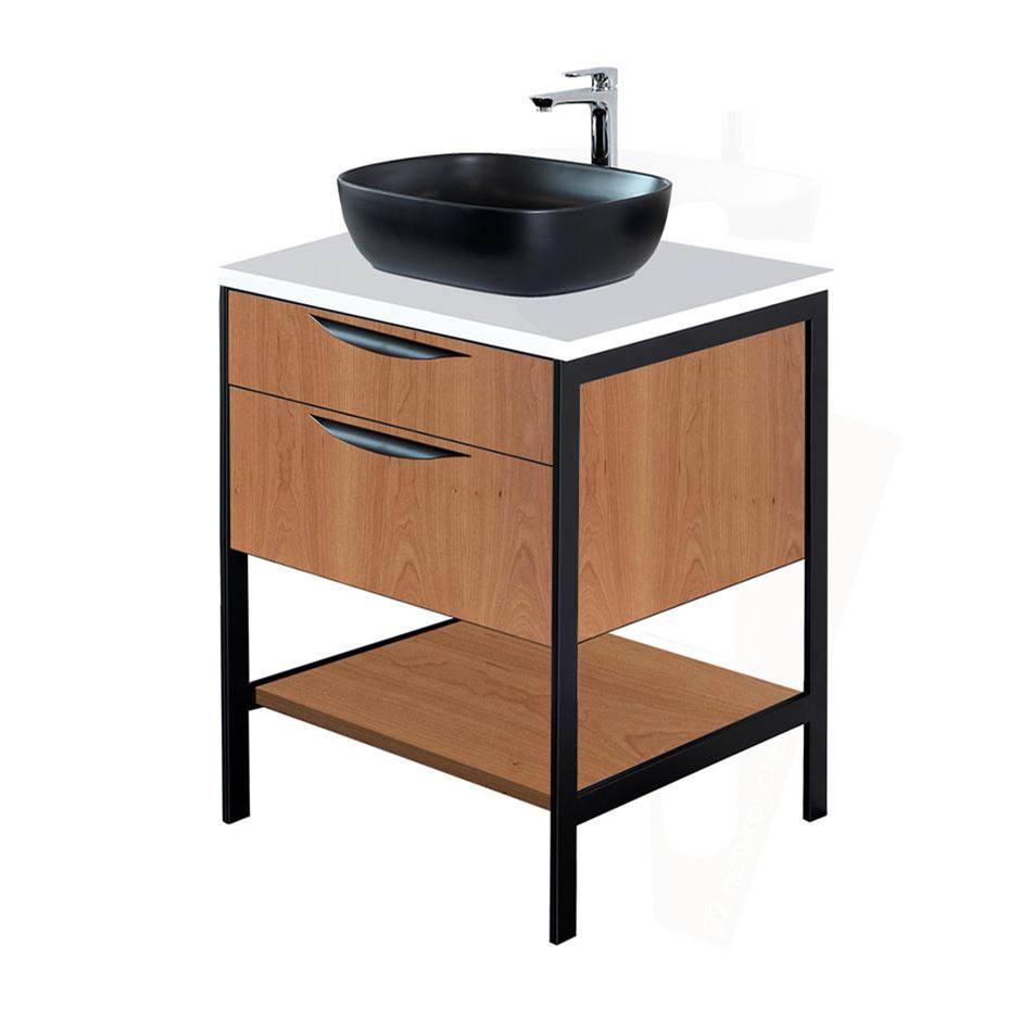 Lacava Countertop  for vanity NAV-VS-24 - faucet holes centered behind the sink unless specified in another location. W: 24'', D: 22'', H: 1''.