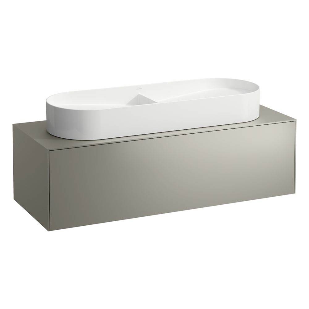Laufen Drawer element Only, 1 drawer, matching washbasin bowls 812348, 812349, centre cut-out Nero Marquina Marble