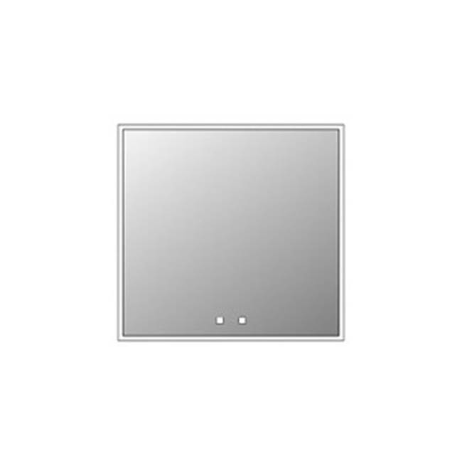 Madeli Vanguard Lighted Mirrored Cabinet , 29X35''-Right Hinged-Surface Mount, Mirrored Side Kit - Lumen Touch+, Dimmer-Defogger-2700/4000 Kelvin