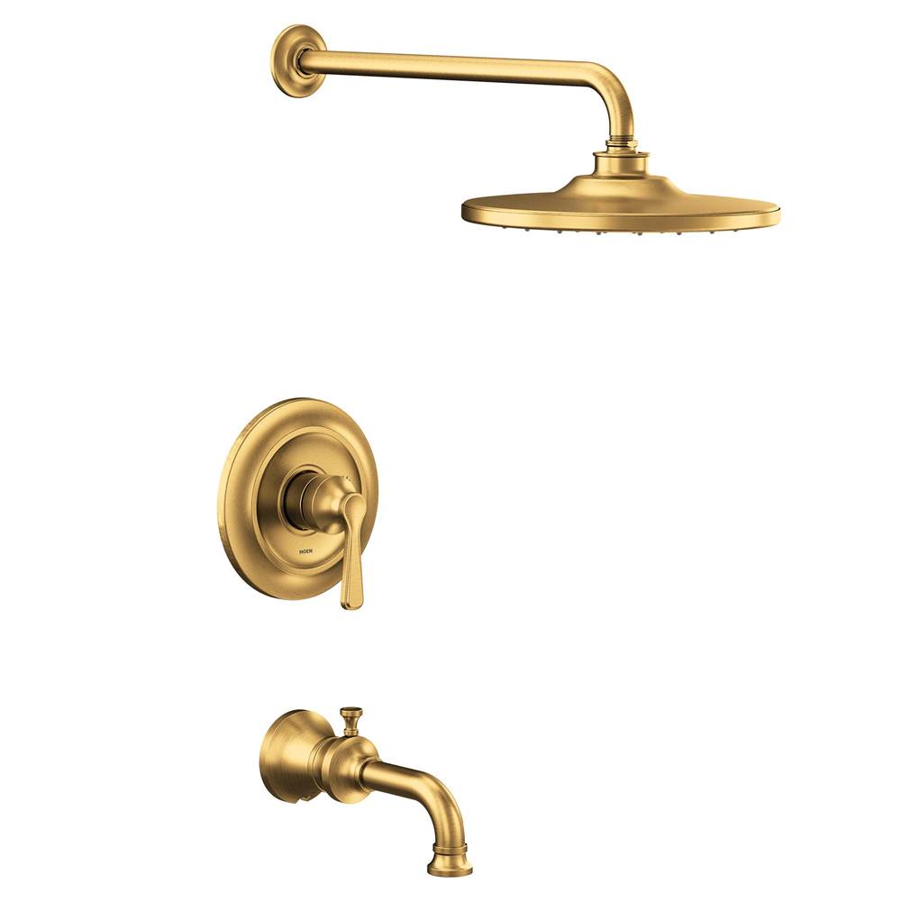 Moen Colinet M-CORE 2-Series Eco Performance 1-Handle Tub and Shower Trim Kit in Brushed Gold (Valve Sold Separately)