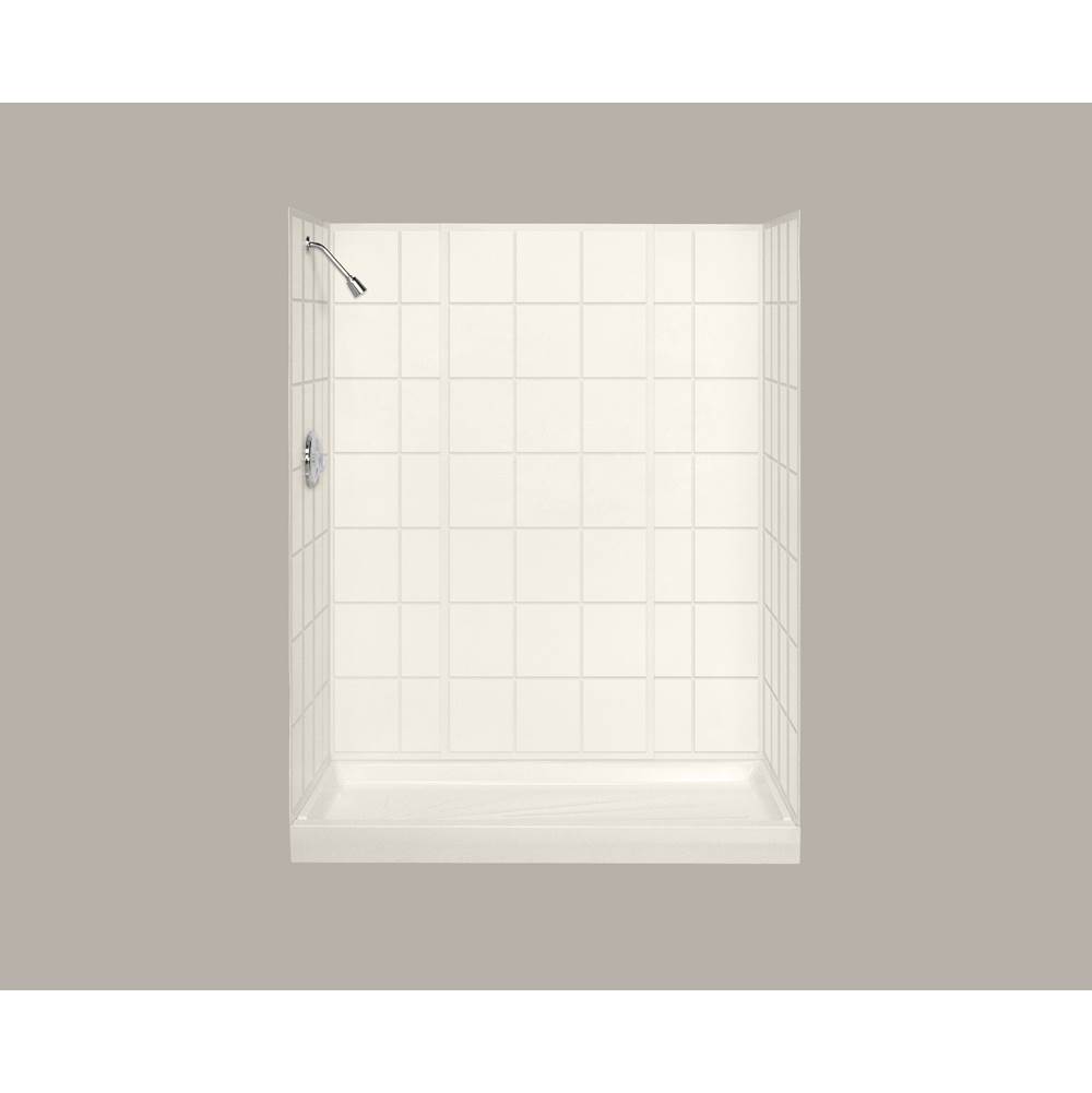 Mustee And Sons Varistone Tile Shower and Bathtub Wall, Bone