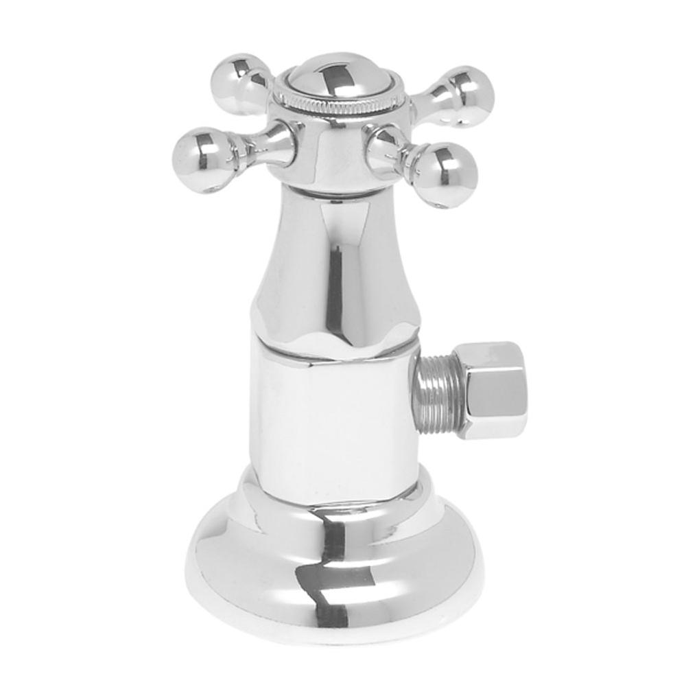 Mountain Plumbing Brass Deluxe Cross Handle with 1/4 Turn Ceramic Disc Cartridge Valve - Lead Free - Angle (1/2'' Female)