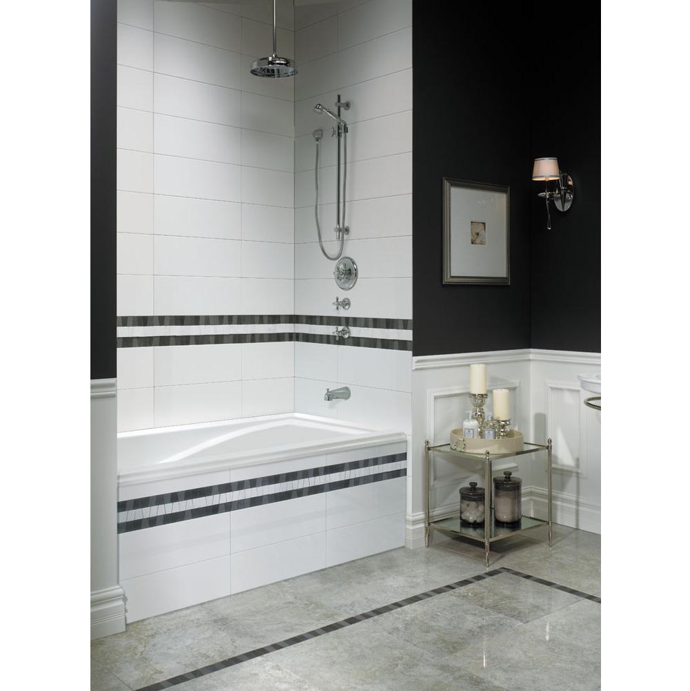 Neptune DELIGHT bathtub 36x72 with Tiling Flange, Right drain, Mass-Air/Activ-Air, White