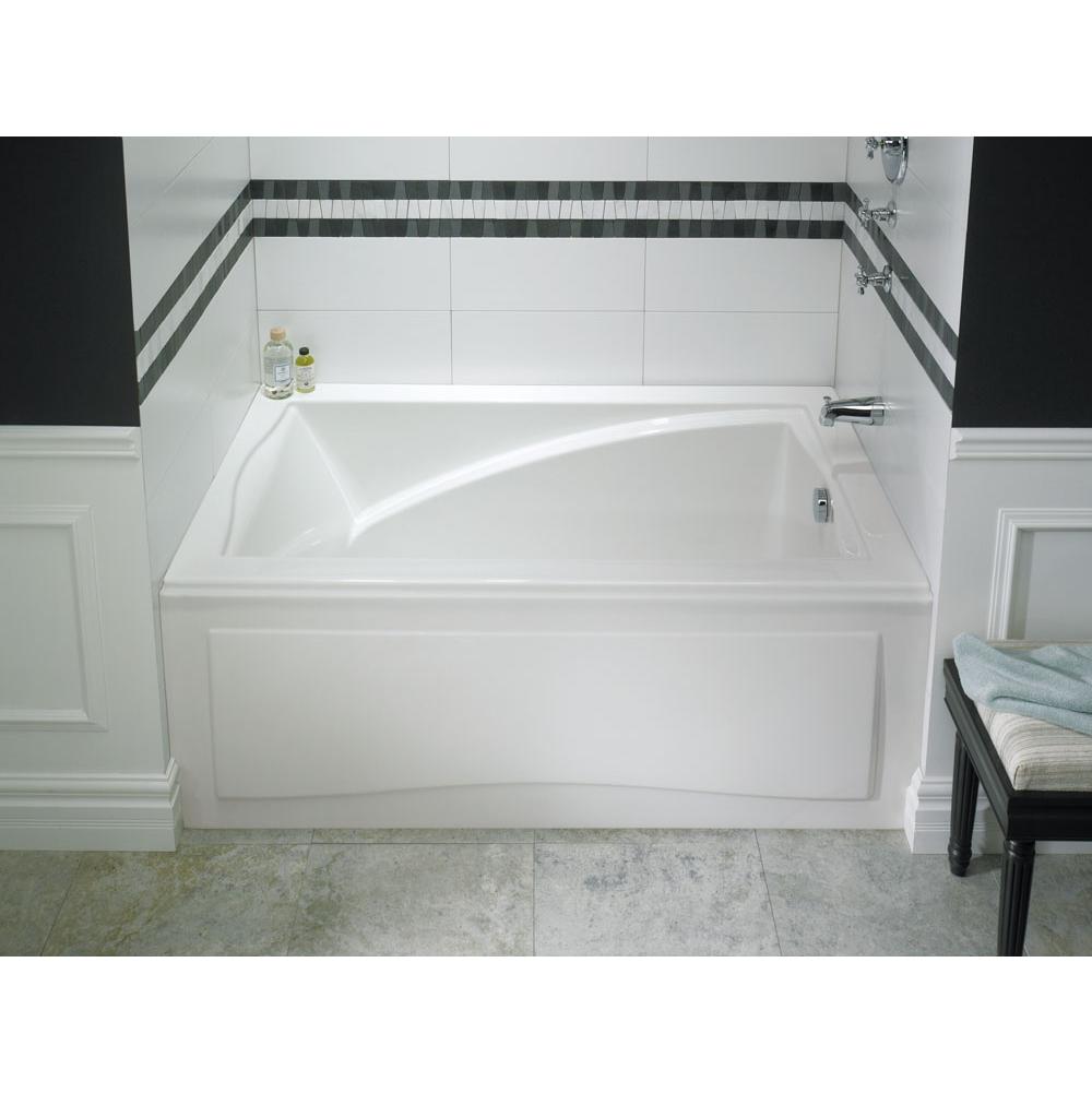 Neptune DELIGHT bathtub 36x72 with Tiling Flange, Right drain, Mass-Air/Activ-Air, Black
