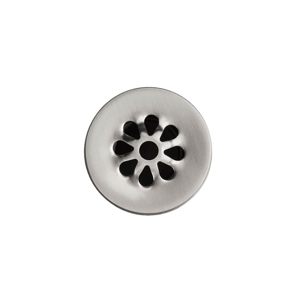 Premier Copper Products 1.5'' Non-Overflow Grid Bathroom Sink Drain - Brushed Nickel