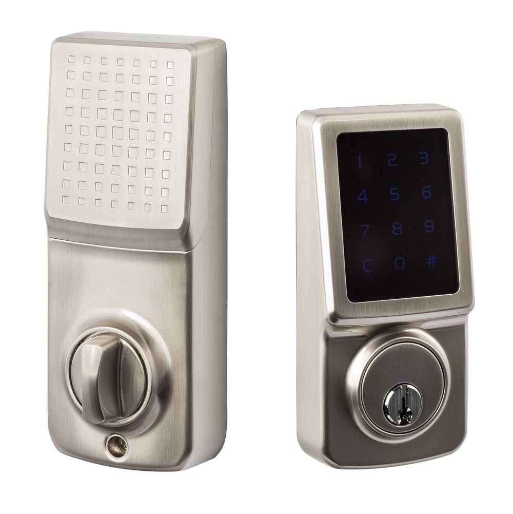 Sure-Loc Hardware Touch Screen Deadbolt With Z Wave Function, Satin Nickel