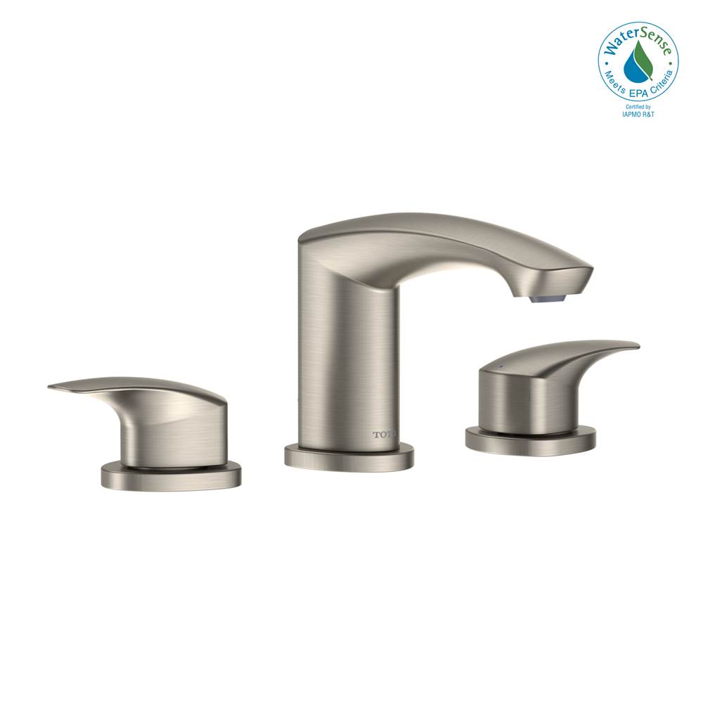 TOTO Toto® Gm 1.2 Gpm Two Handle Widespread Bathroom Sink Faucet, Brushed Nickel