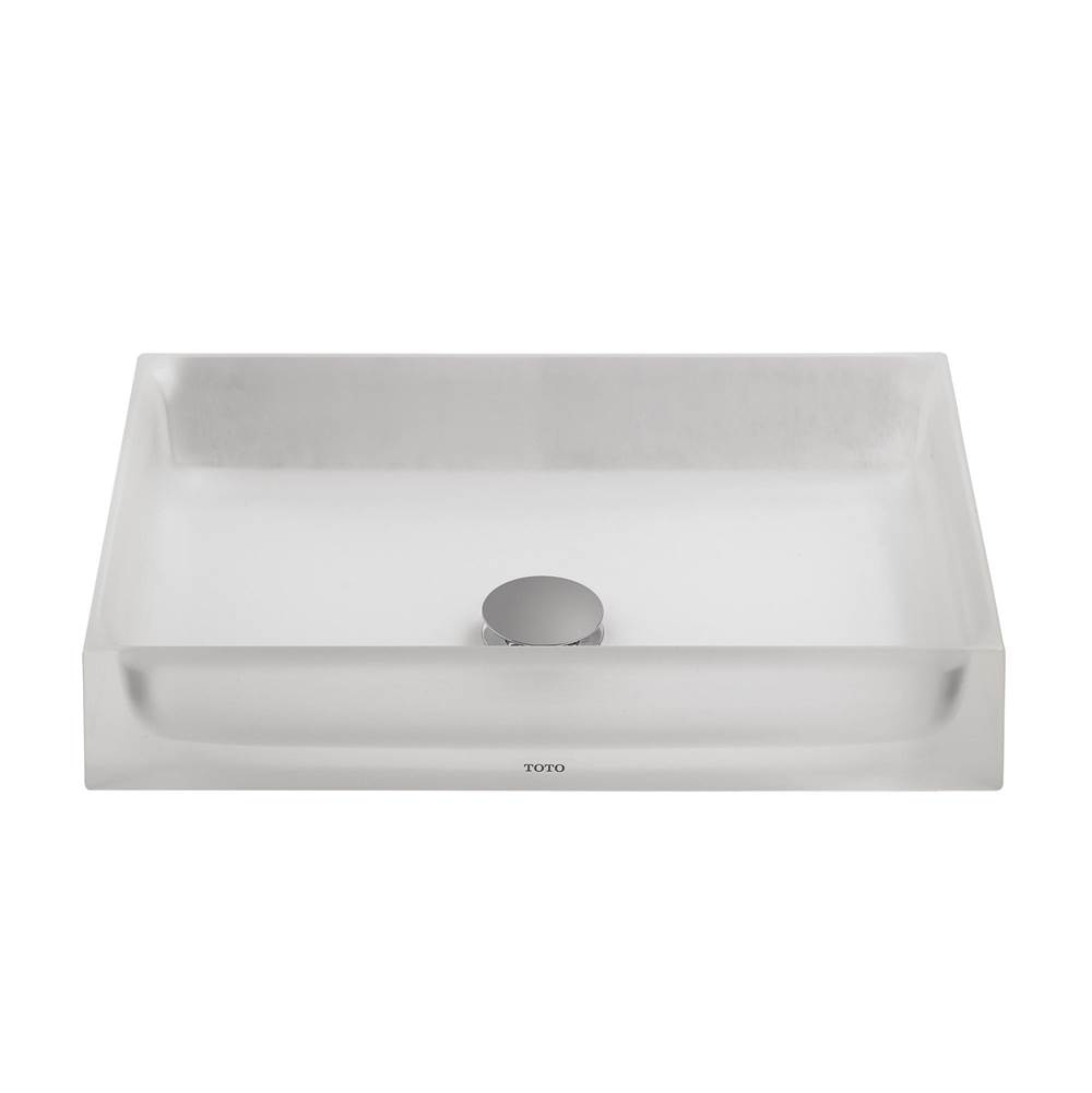 TOTO Toto® Luminist™ Rectangular Vessel Bathroom Sink, Frosted White