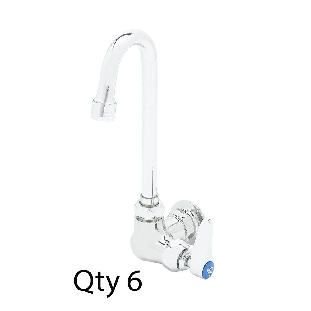 T&S Brass Master Pack: (6) B-0310-119X-WS Faucets