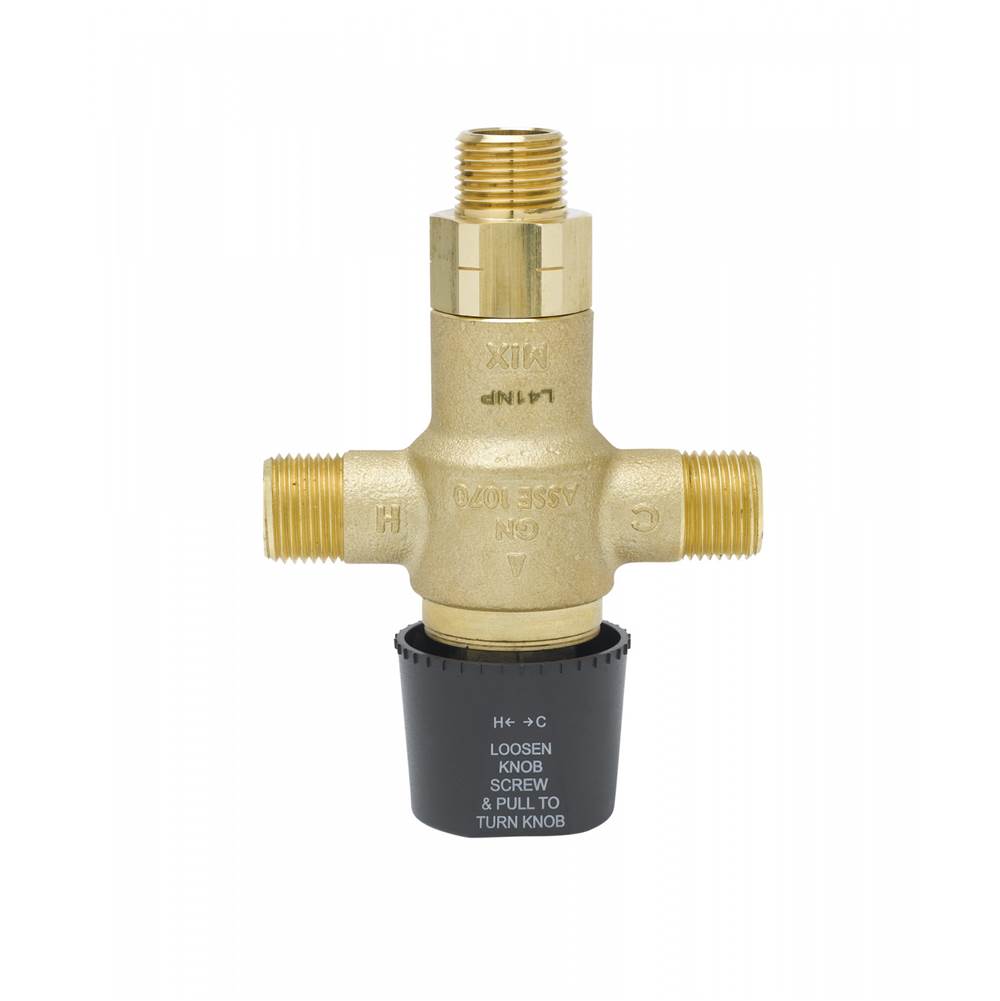 T&S Brass Thermostatic Mixing Valve w/ 1/2'' NPSM Male Threads