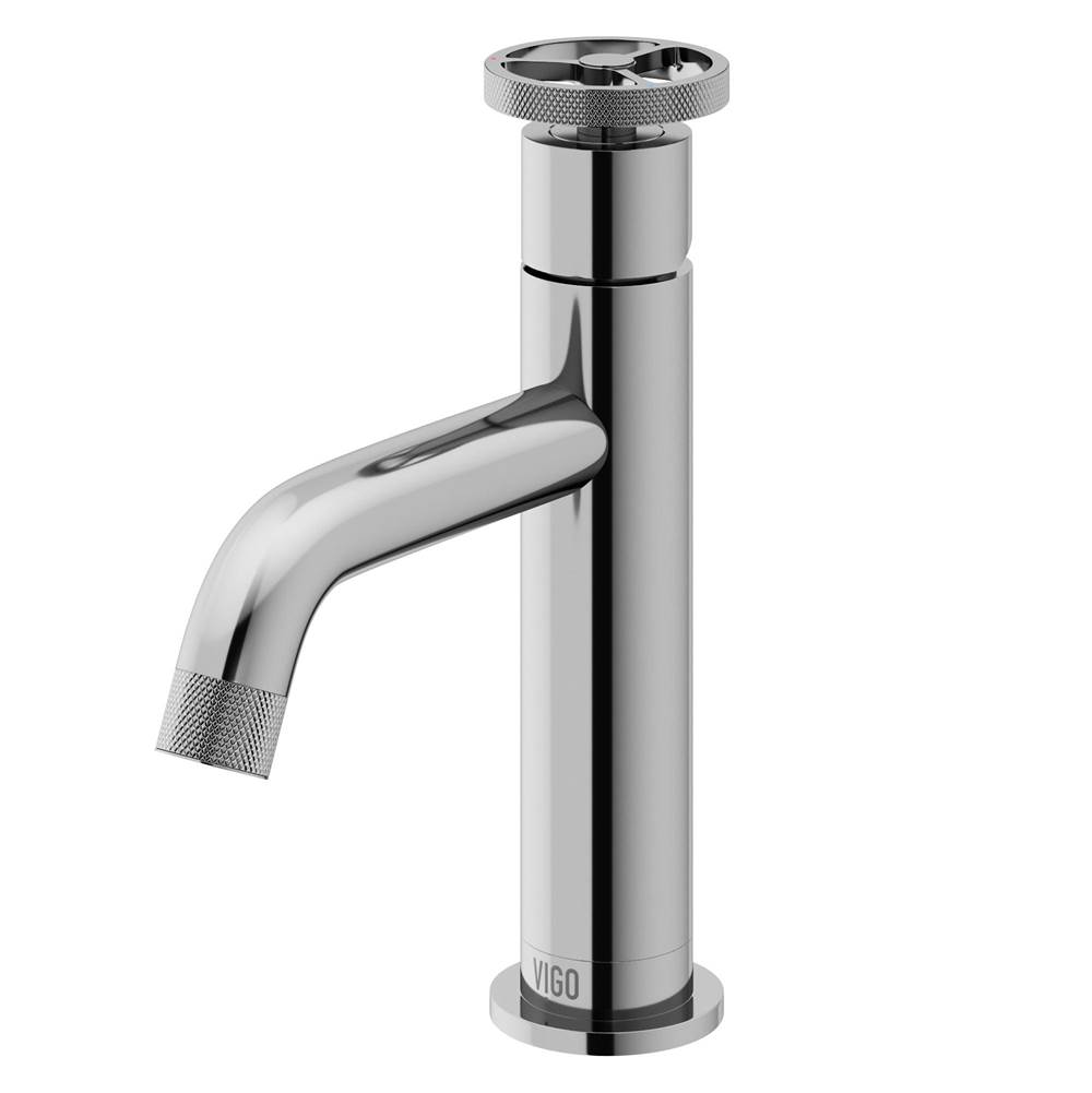 Vigo Cass Single Handle Single-Hole Bathroom Faucet in Chrome