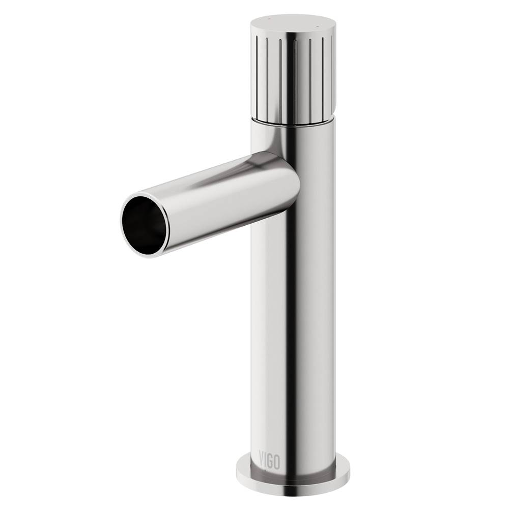 Vigo Ashford Single Handle Single-Hole Bathroom Faucet in Brushed Nickel
