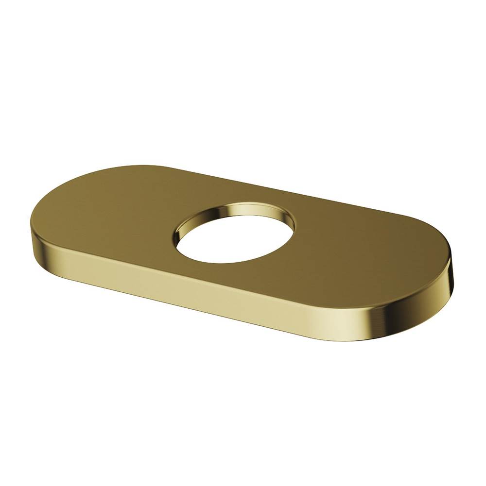 Vigo Bathroom Deck Plate In Matte Brushed Gold